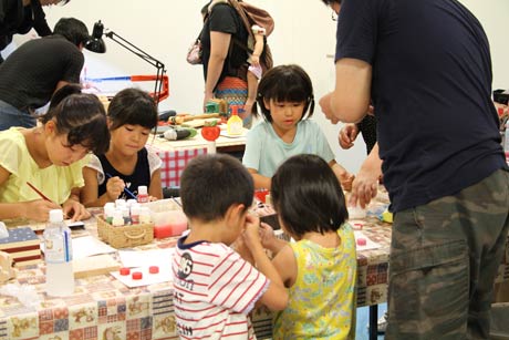  燕三条Wingで行われたワークショップ「木のおもちゃを作ろう!!」