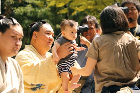 赤ちゃん横綱コンテストの日馬富士