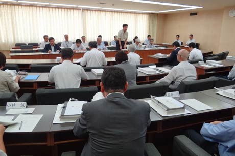 三条市議会9月定例会の議案概要説明会
