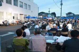 29日行われたサン・コアなかまち吉田中町商店街の夏恒例のイベント「サンコアなかまち夏フェス」