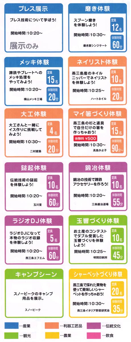 ブースの内容