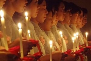 三条市医師会准看護学院の継燈式