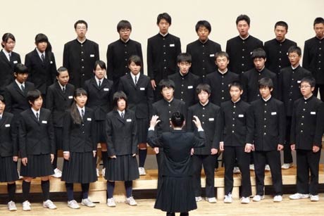  市内9中学校すべてから289人が参加して第57回三条市中学校音楽祭