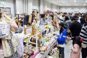 昨年のカントリー＆クラフトフェスタの会場のようす