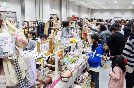 昨年のカントリー＆クラフトフェスタの会場のようす
