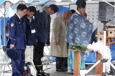 三条市域除雪機械安全運行祈願祭の神事 