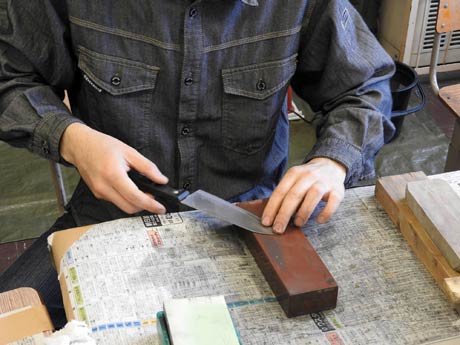 包丁研ぎの体験教室