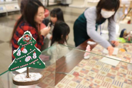 木製ミニクリスマスツリー作り