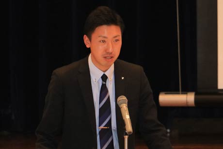 初日の講師、吉田中学校野球部主将だった伊藤さん