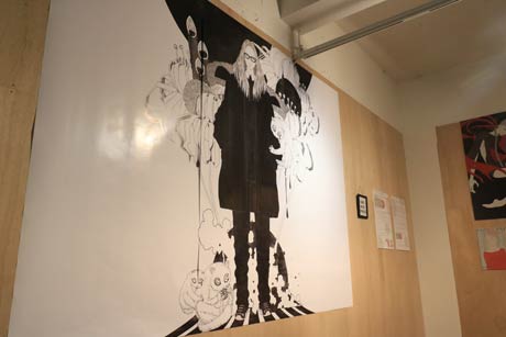 今回ために描き下ろした2×3メートルの作品「2016」