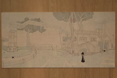 キッドカネビルのアルバム「My Little Ghost」のジャケット用に制作したイラスト