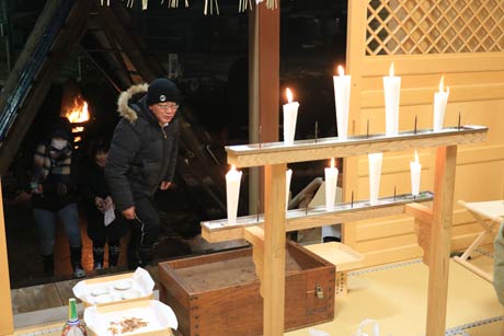 槻田神社の献灯祭