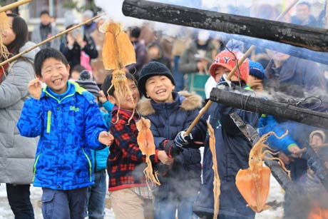 燕市粟生津地区で塞の神
