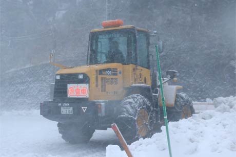 除雪車も出動
