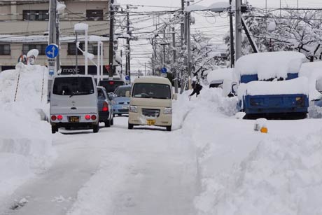 市役所付近の道路