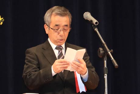 伊藤和夫さんが受賞者代表の謝辞