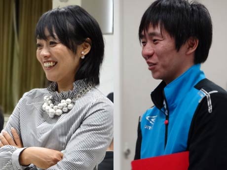 左からセルフアドヴァンス協会の水科江利子さん、NSCA認定トレーナーの高野聖さん