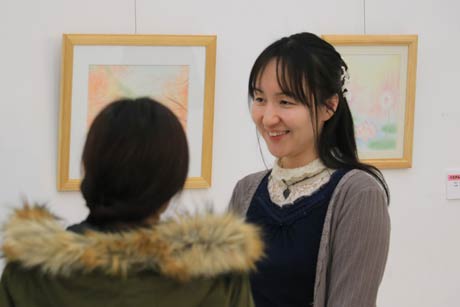 「hanacoten」会場の渡辺花子さん
