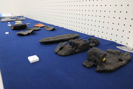 同時開催の燕市遺跡出土品展