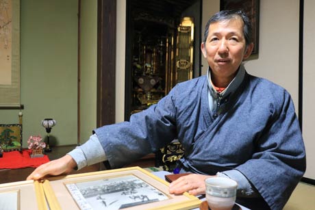 父、栄一さんの思い出を話す幸一さん
