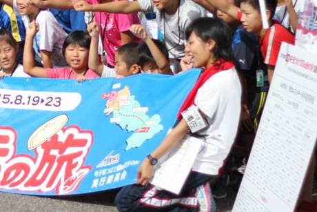 団長補佐として迎えた昨年の100km徒歩の旅初日