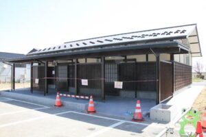 4月1日から利用可能になる道の駅国上のふれあいパーク久賀美の改築した屋外トイレ
