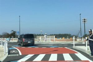 角田浜交差点が県内2番目のラウンドアバウト、環状交差点に