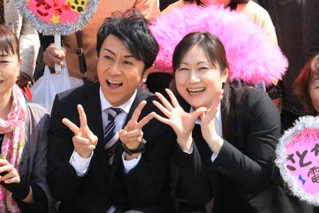 放送終了後にファンとの記念撮影