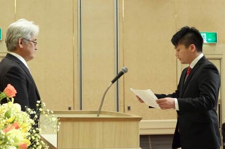 木村和英さんが新入生宣誓