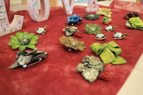 石粉粘土の作品