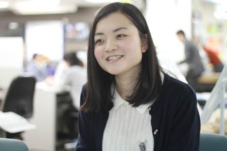 三条市職員になりたいという夢をかなえた長野真弥さん