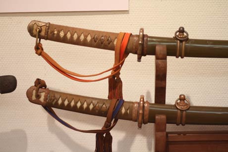  初めて展示されている軍刀