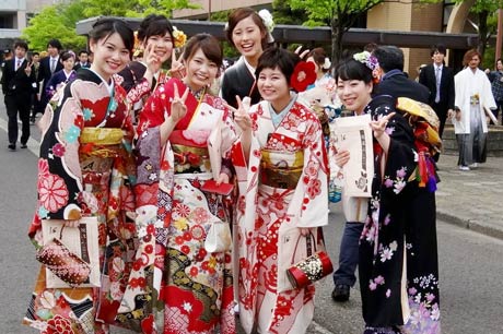 振り袖の新成人