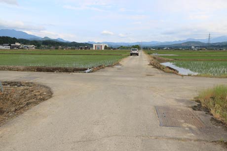 事故現場付近