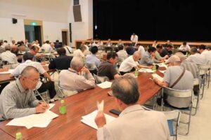 30日開かれた第59回吉田まつり協賛会の総会