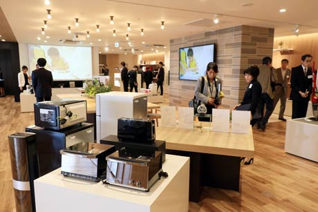 リニューアルされたツインバード工業の本社ショールーム