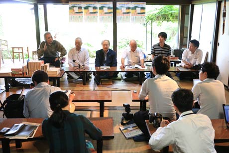 「巻原発住民投票から20年～明日の巻地域を考える～」の記者会見