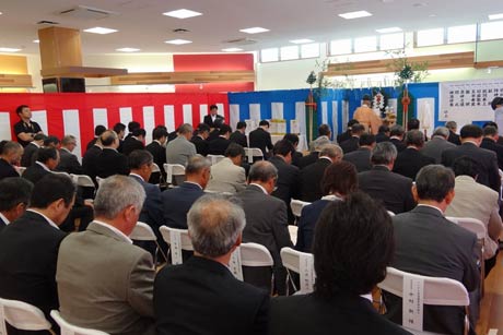 29日オープンのJAにいがた南蒲の農産物直売所「ただいまーと」で竣工修祓式