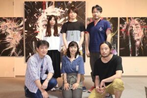 昨年に続いて加茂に住む若手作家6人が加茂の会場にこだわったグループ展「ここ あつまる展」