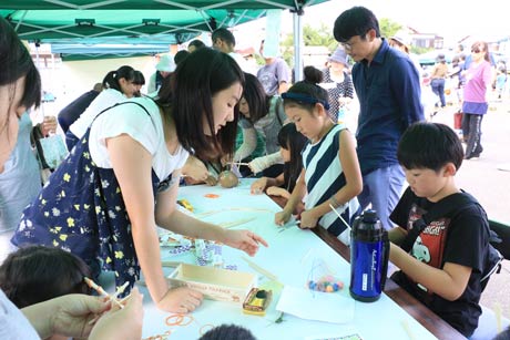 マルシェ部が運営した「キッズ縁日」は子どもたちに大人気