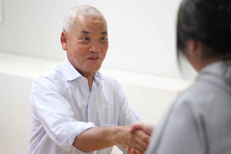 サイン会の岩合光昭さん