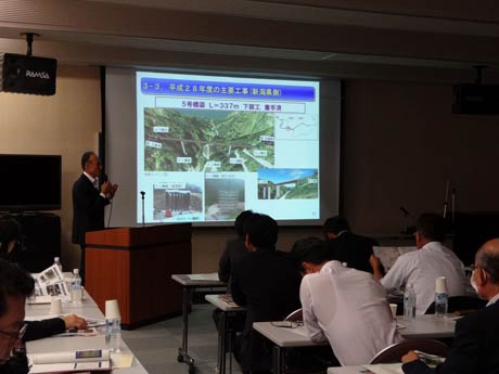 国道（289号）八十里越地点開発促進期成同盟会が総会と事業概要説明会