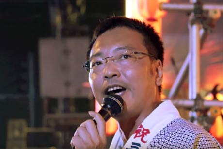 三条夏まつりでの国定三条市長
