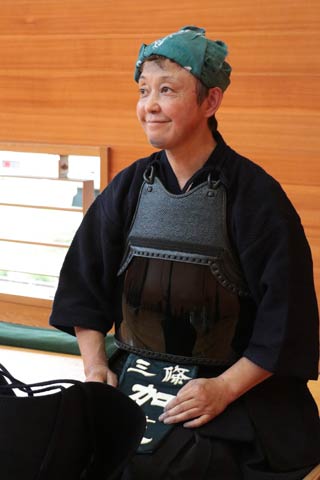 約40年ぶりに竹刀を再開して初めて参加した加藤さん
