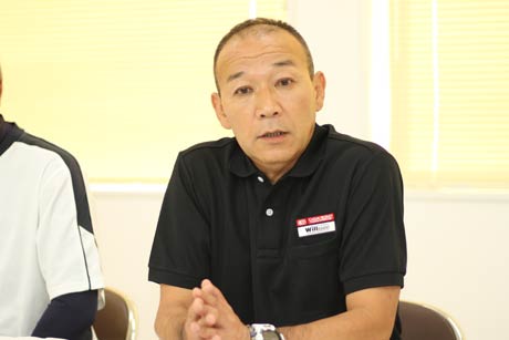 「燕市内の子供たちのサッカーを支援する会」代表の青柳修次さん