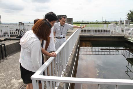  燕市下水終末処理場の一般公開
