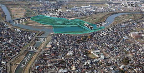  三条防災ステーション周辺の都市・地域再生等利用区域