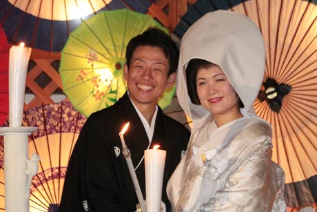 あかりの結婚式の小倉さん夫婦