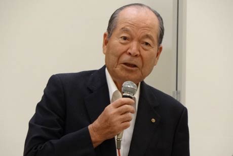 三条夏まつり協賛会会長の斉藤三条商議所会頭