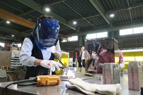  大倉製作所の溶接体験
